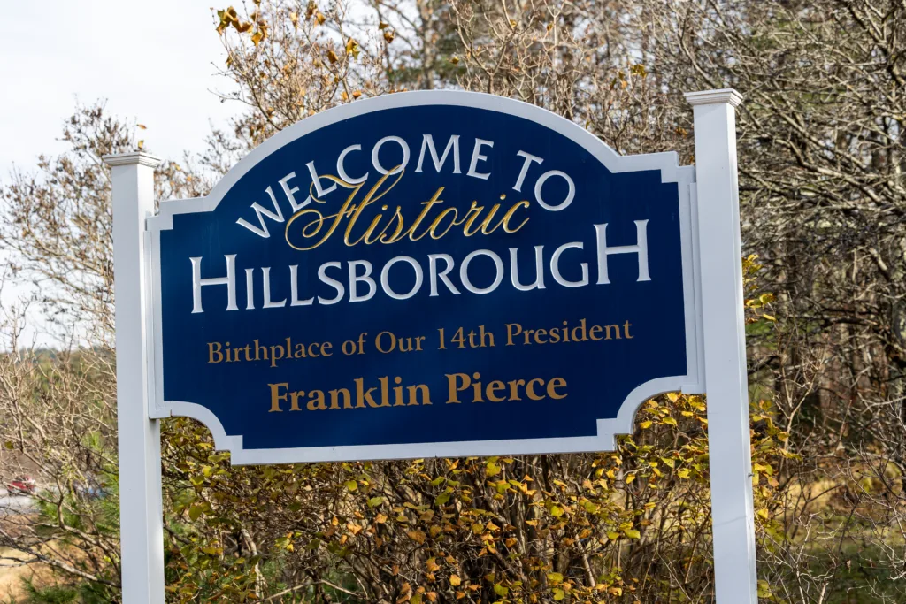 Welcome to Hillsborough sign.